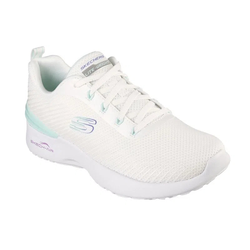 Tenis Dama SKECHERS Dynamight Blanco Verde Menta - 149669-WMNT