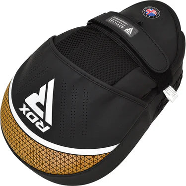 Guante De Entrenador RDX Negro Dorado - FPR-T17BGL