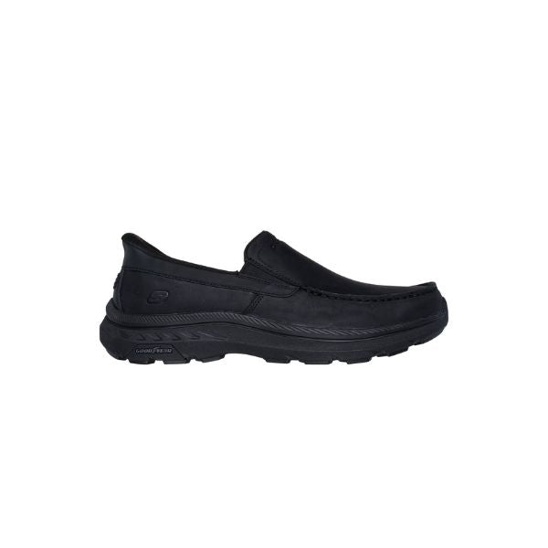 Zapatos SKECHERS Hombre  Cuero Todo Negro Pollard Osgood - 205334-BBK