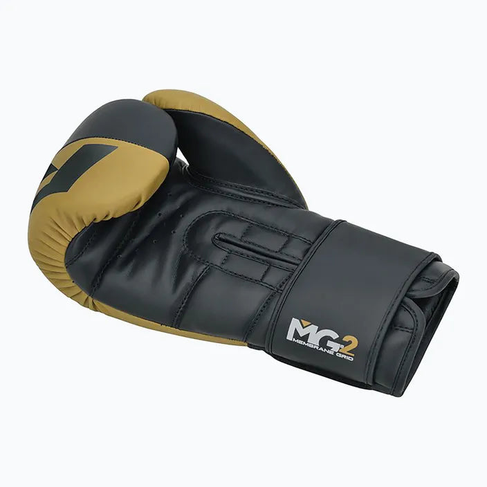 Guantes Boxeo RDX Negro Dorado - BGR-F4GL