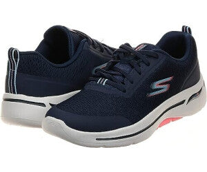 Tenis Dama SKECHERS Go Walk Arch Fit Azul Rosa - 124887-NVPK