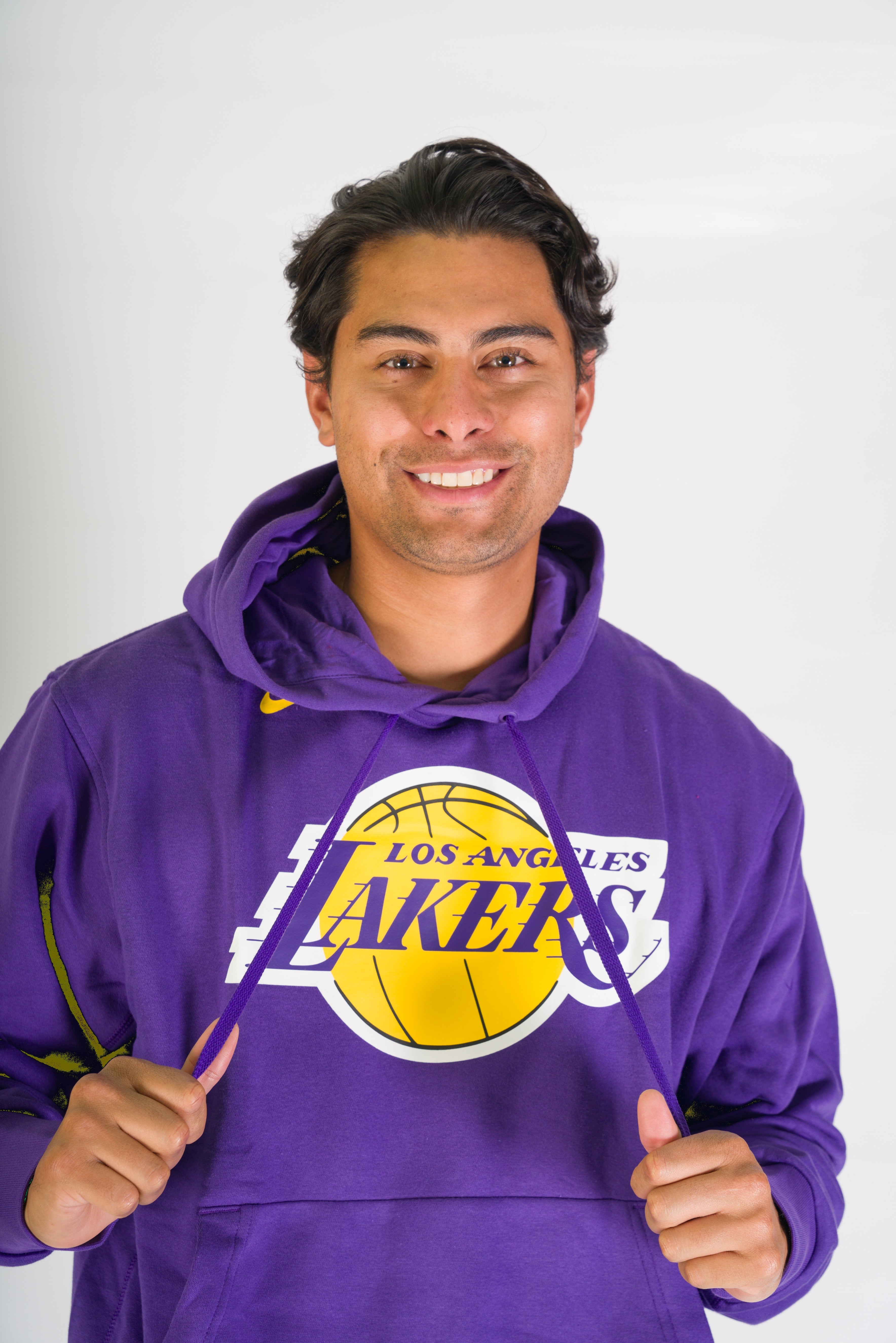 Hoodye NIKE Hombre Lakers Algodón Cerrado Morado - DN4709-504