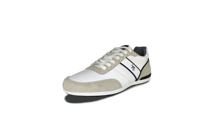 Zapato PENGUIN Hombre Cuero Lance Blanco Azul - 06-160268-3