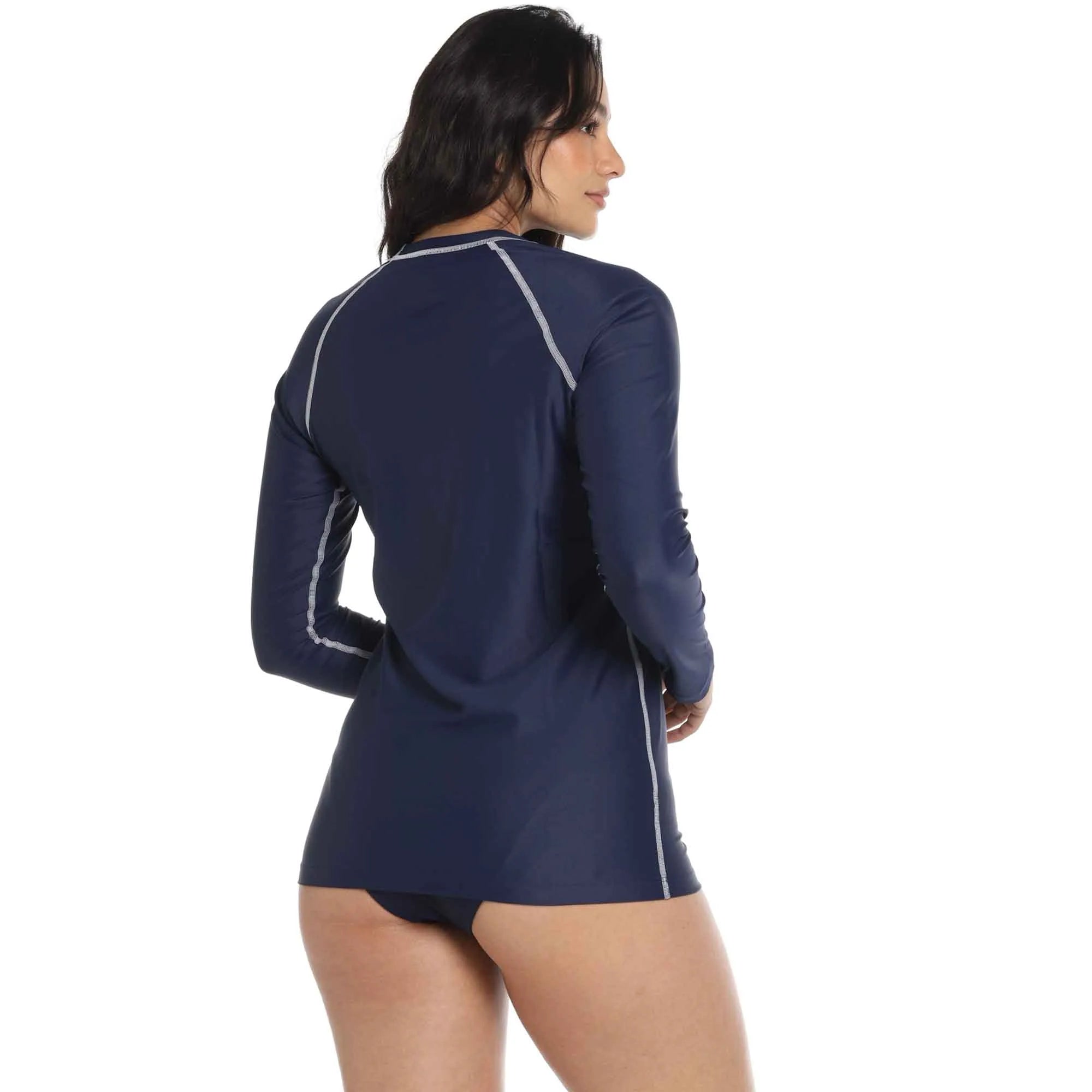 Camiseta SPEEDO Manga Larga Natacion Azul Oscuro Adulto Hyden - 8N010130052