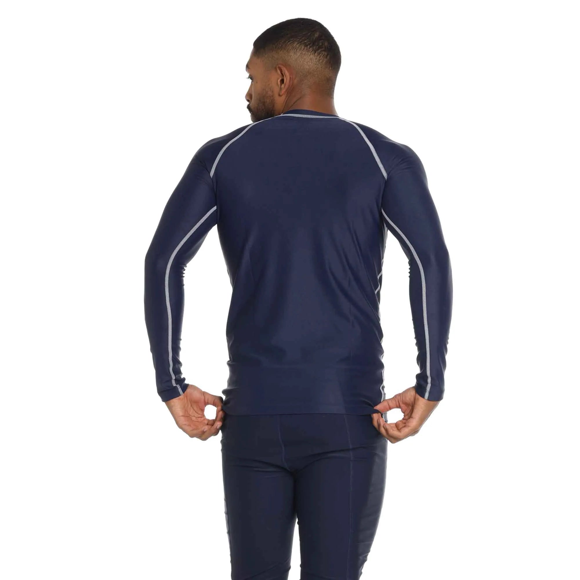 Camiseta SPEEDO Manga Larga Natacion Azul Oscuro Adulto Hyden - 8N010130052