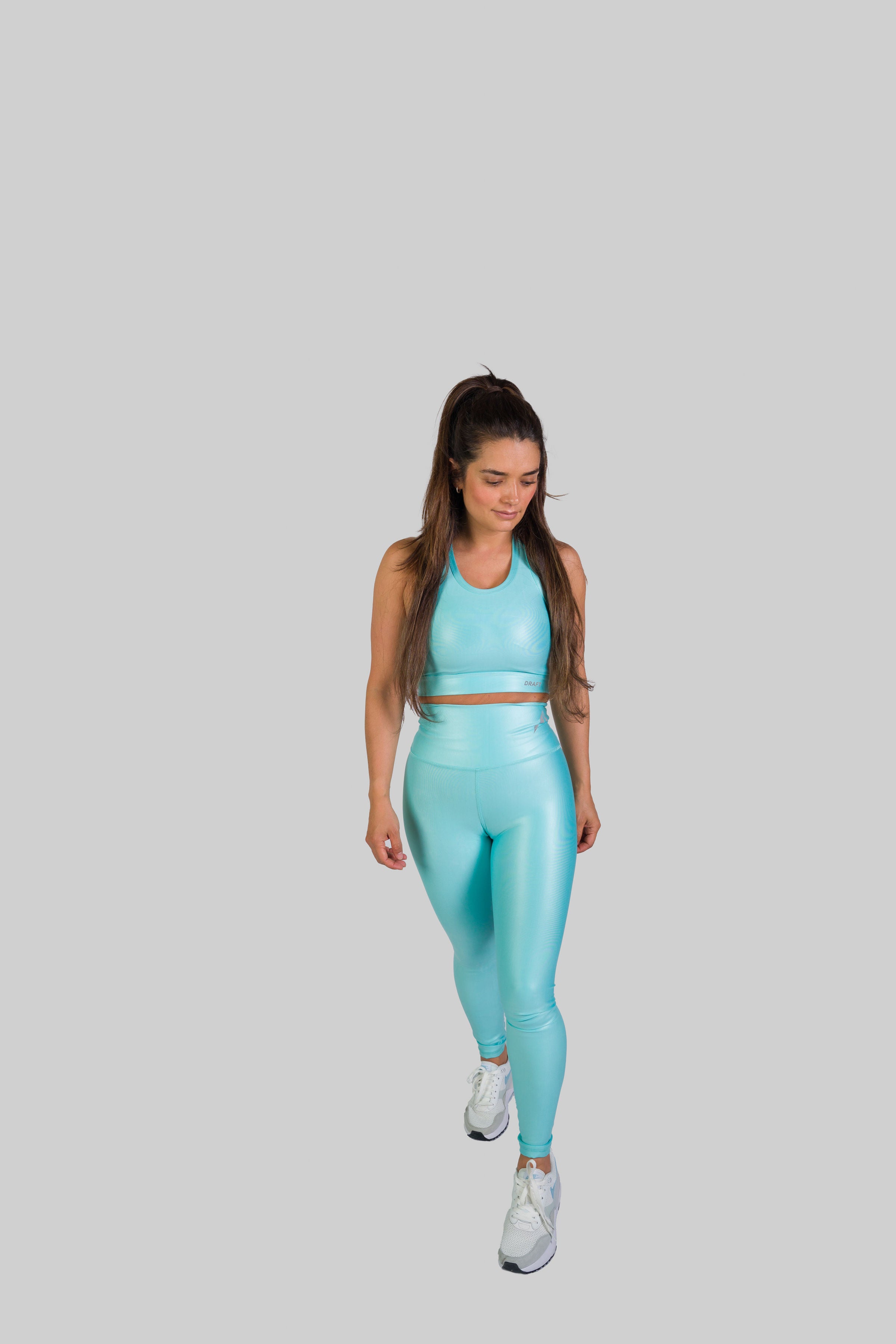 Conjunto Top y leggings Efecto cuero Alas Draft -801-MENTA