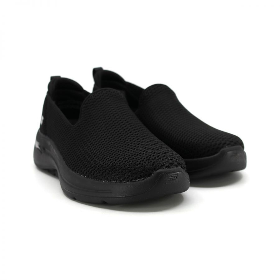 Tenis Dama SKECHERS Go Walk Arch Fit Mocasin Todo Negro - 124880-BBK