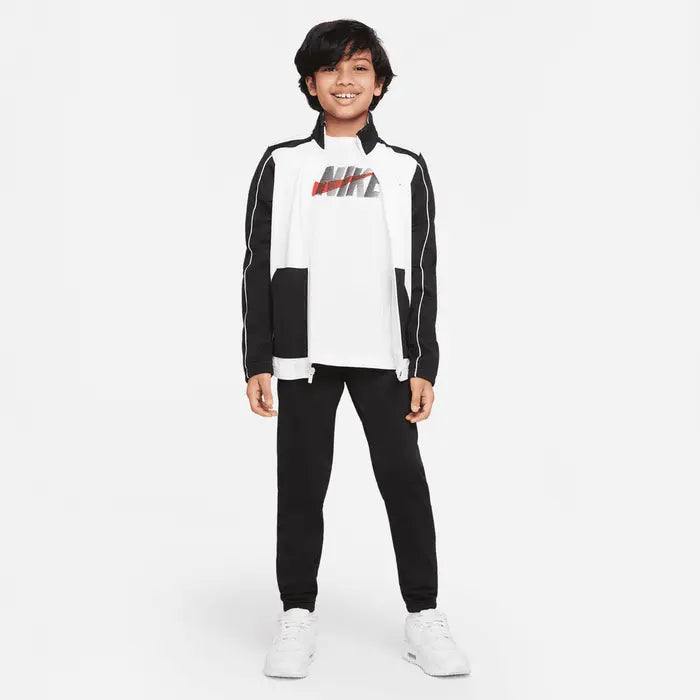 Sudadera NIKE Junior Blanca Negra - DH9661-100