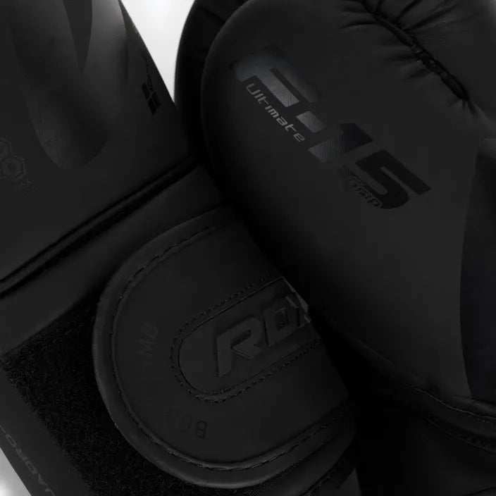 Guantes Boxeo RDX Negro Mate - BGR-F15MB