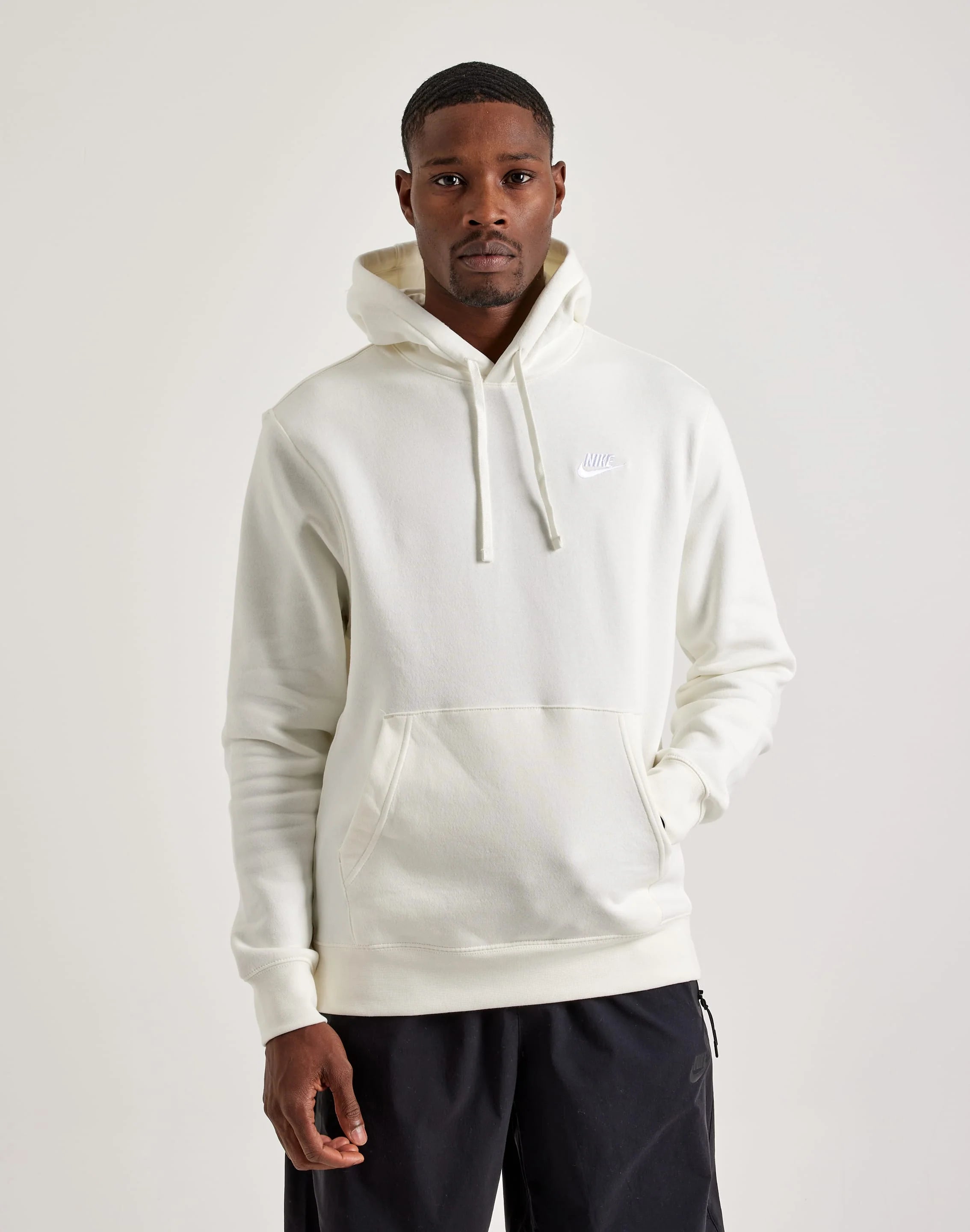 Hoddie Nike Hombre Blanco Cerrado Algodon - BV2654-134
