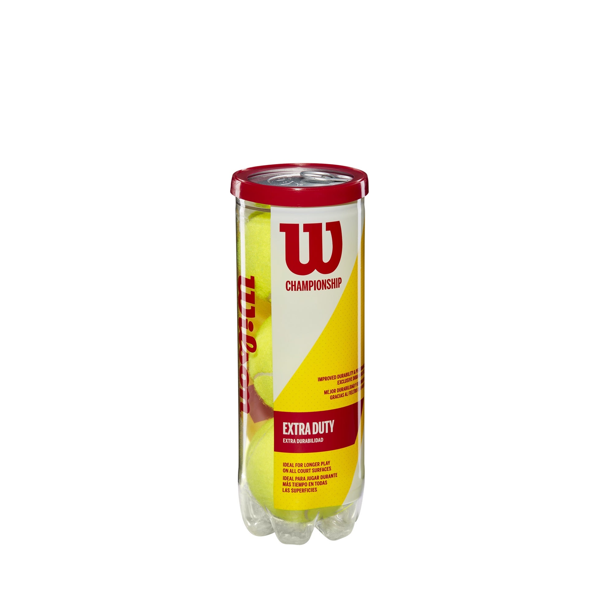 Bolas WILSON De Tenis Championship Tapa Roja - WRT100101