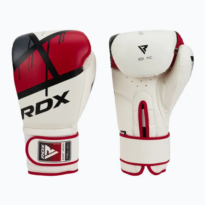 Guantes Boxeo RDX Rojo Blanco - BGR-F7R