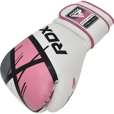 Guantes Boxeo RDX Blanco Rosado - BGR-F7P