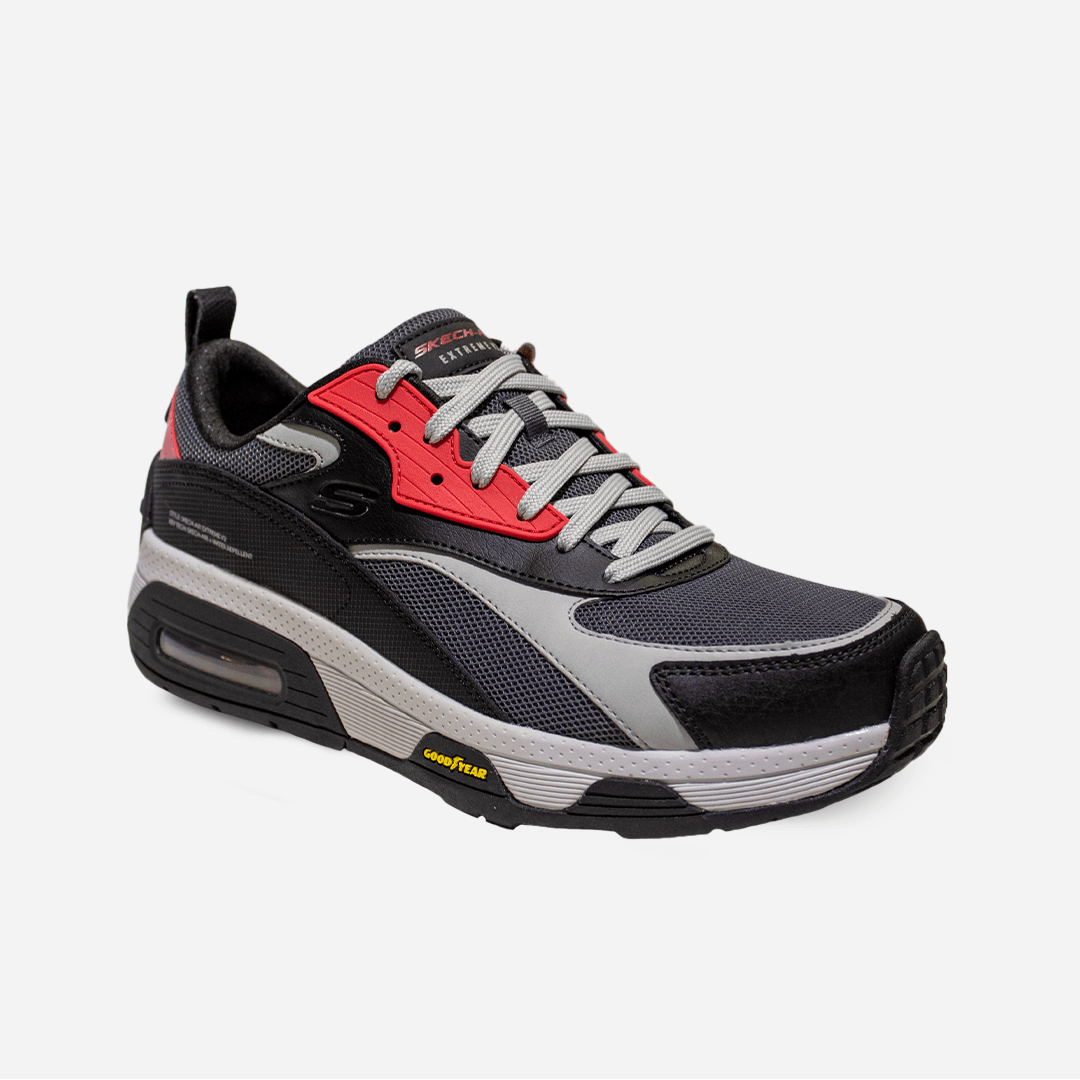 Tenis SKECHERS Hombre Air Extreme V2 Negro Gris Rojo - 232255-BKRD