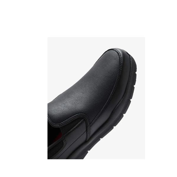 Zapatos  SKECHERS Hombre  De Cuero Nampa Broxtin Todo Negro - 200304-BLK