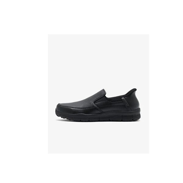 Zapatos  SKECHERS Hombre  De Cuero Nampa Broxtin Todo Negro - 200304-BLK