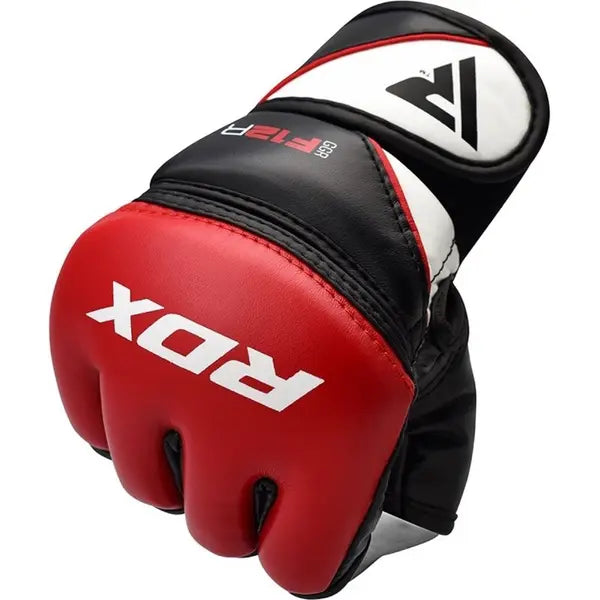 Guantes MMA RDX Rojo Negro Blanco - GGR-F12R