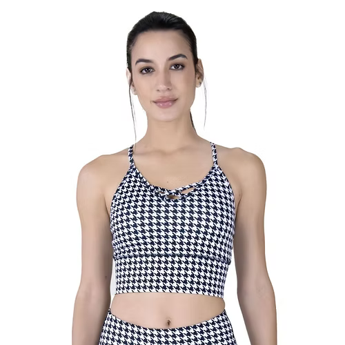 TOP ESTAMPADO NEGRO BLANCO DAMA