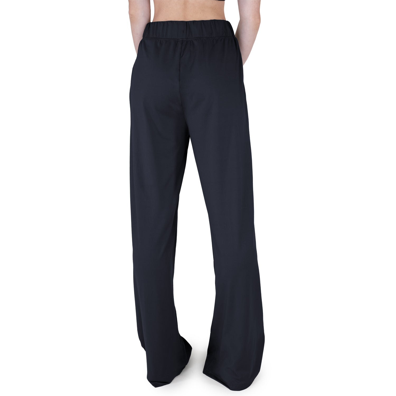 Pantalon EVERLAST Dama Ancho Negro Algodón - EV14HEL941
