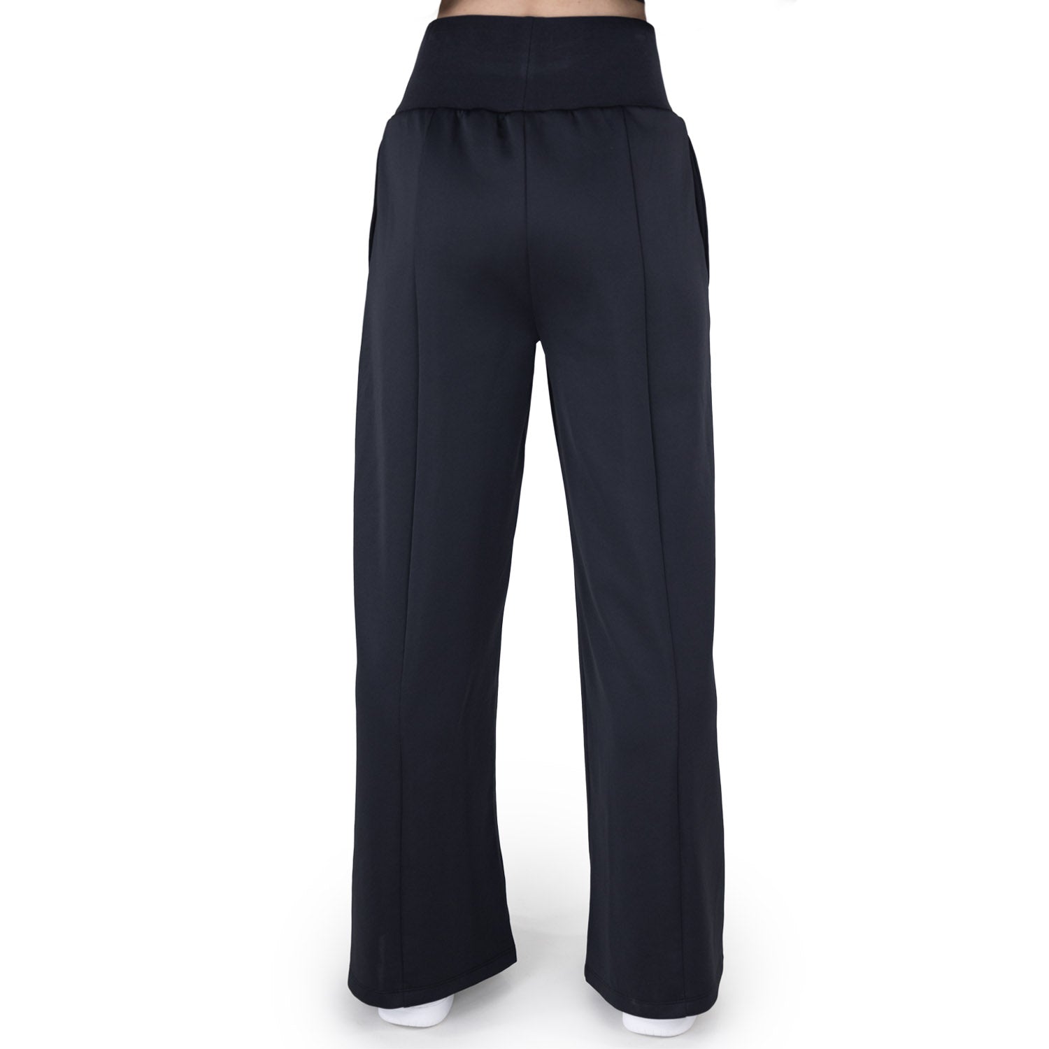 Pantalon EVERLAST Dama Ancho Negro Algodón - EV14RAL221