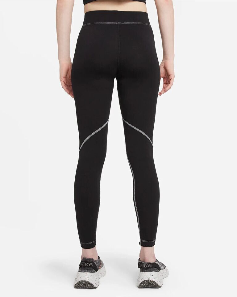 Licra NIKE Dama Yoga Negra Costura Blanca - DR6175-010