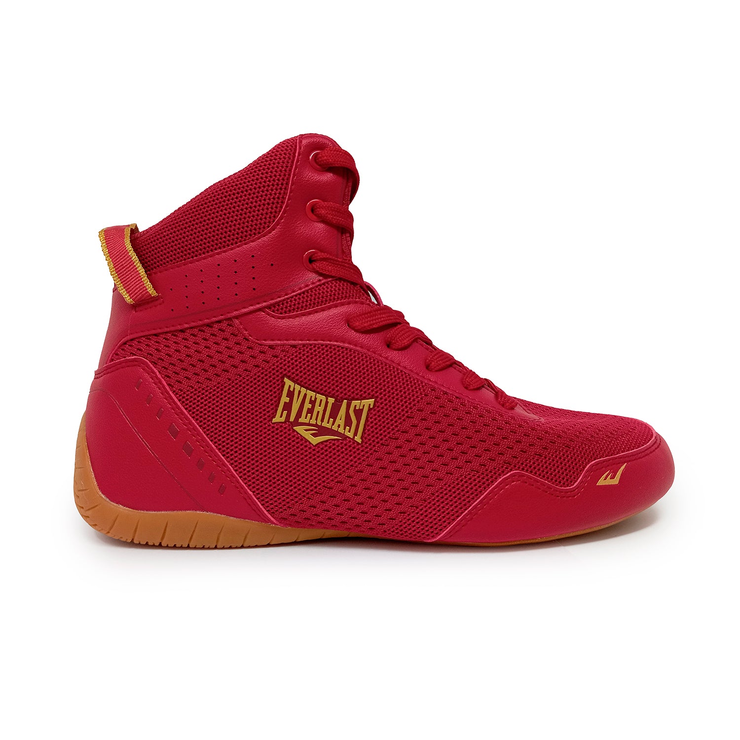 Botas Boxeo Everlast Unisex Roja Suela Goma - STALLION-C3