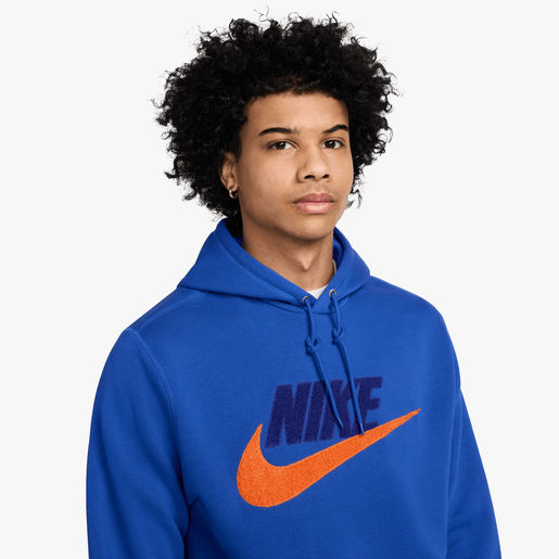 Hoodye NIKE Hombre Azul Algodón Cerrado - FN3104-480