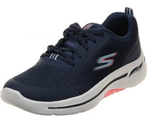 Tenis Dama SKECHERS Go Walk Arch Fit Azul Rosa - 124887-NVPK