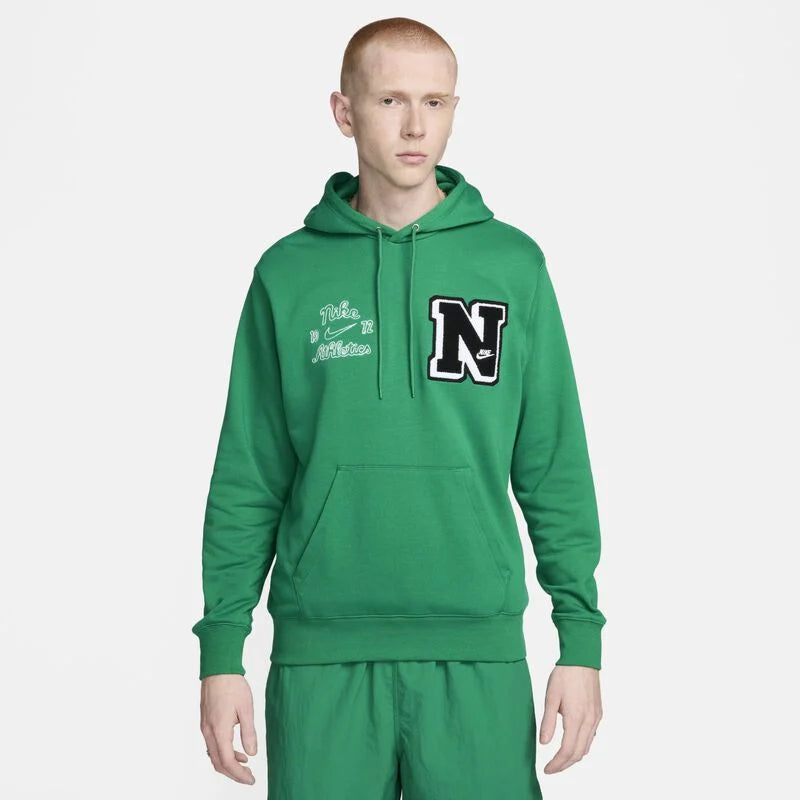 Hoodye NIKE Hombre Verde Cerrado Capota - FN3100-365