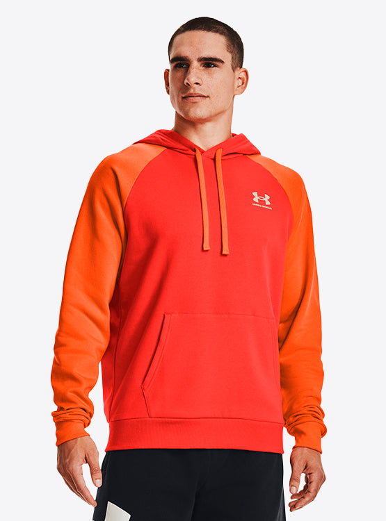 Hoodye UNDER ARMOUR Hombre Cerrado Algodón Naranja - 1366357-860