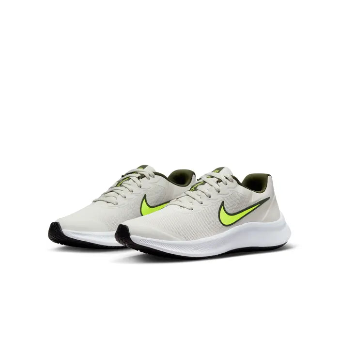Tenis Nike Junior Star Runner 3 Beige Amarillo - DA2776-011