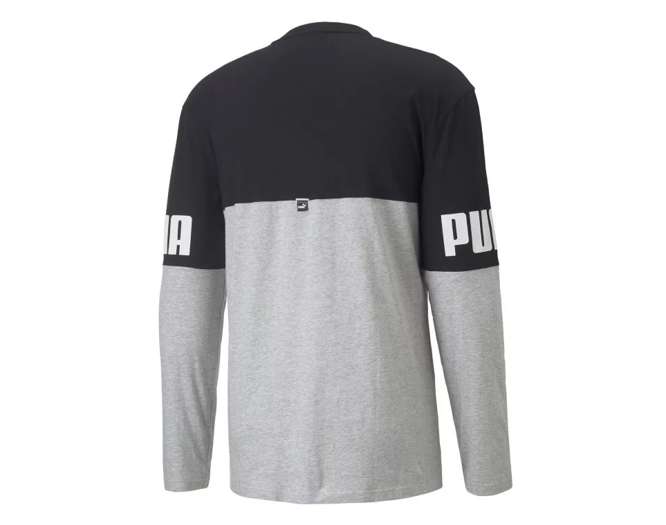 Camiseta PUMA Hombre Manga Larga Negra Gris - 849923-04