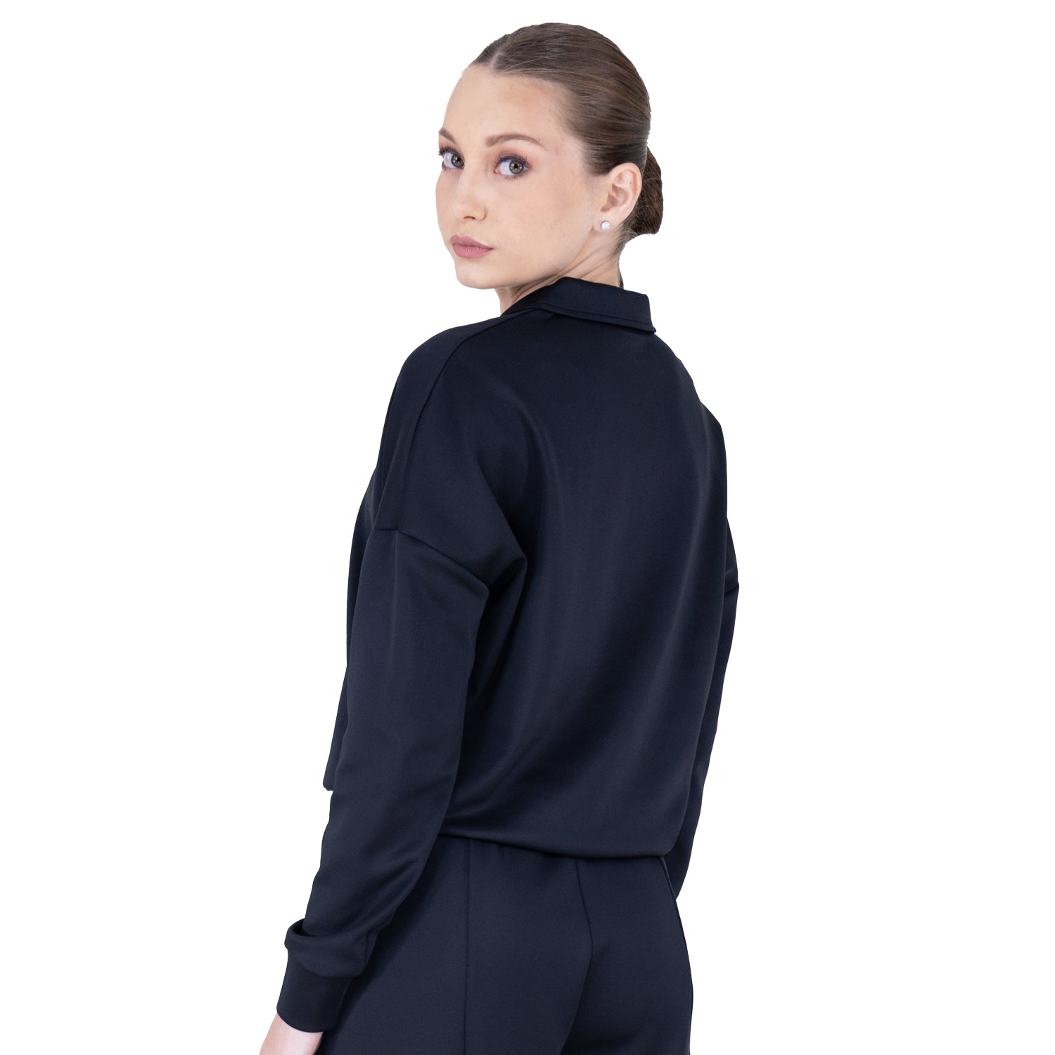 Crotop EVERLAST Dama Polo Manga Larga Negro - EV94RAL221