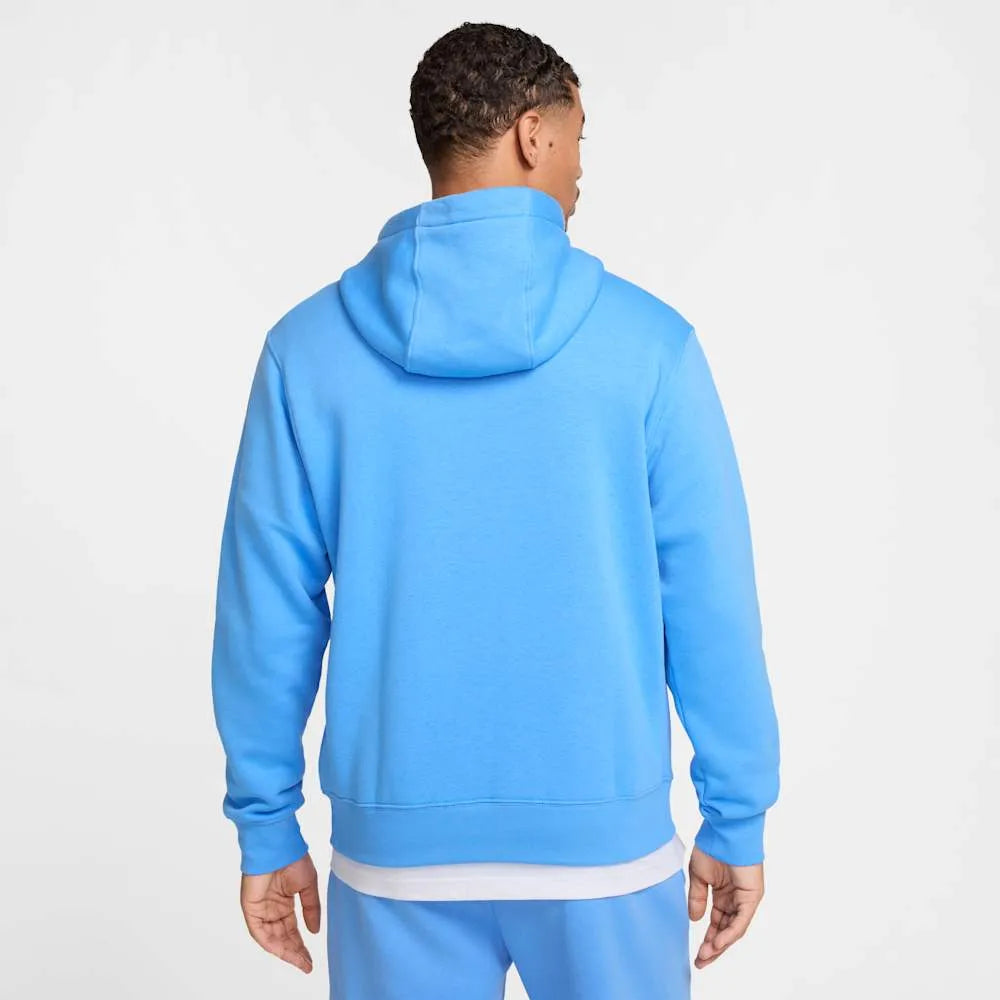 Hoddie Nike Hombre Cerrado Capota Algodón Azul Claro - BV2654-412
