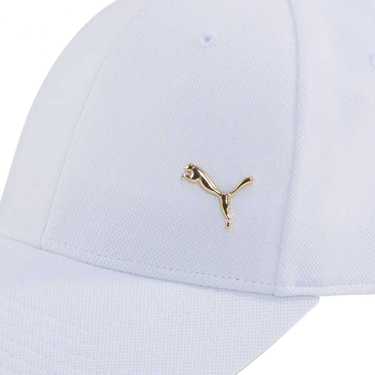 Gorra PUMA Unisex Blanca Logo Metal - 024158-02