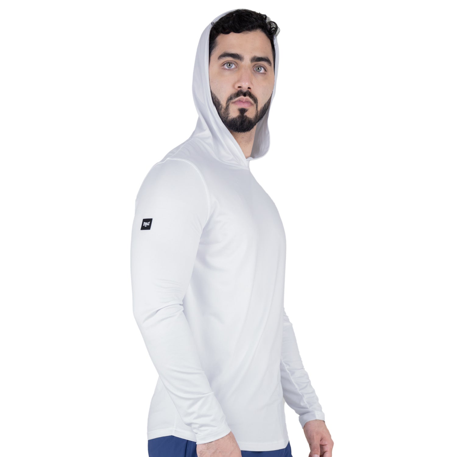 Hoodye EVERLAST Hombre Blanco Licrado Training - EV94HEM558