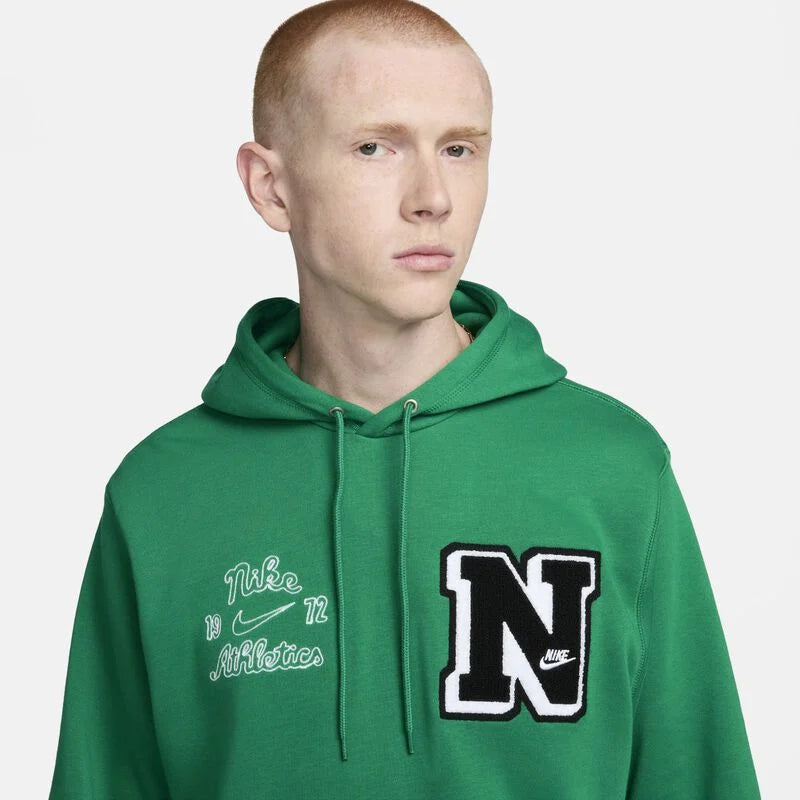 Hoodye NIKE Hombre Verde Cerrado Capota - FN3100-365