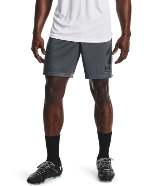 Pantaloneta Under Armour Hombre Gris Con Negro Entrenamiento - 1365416-012