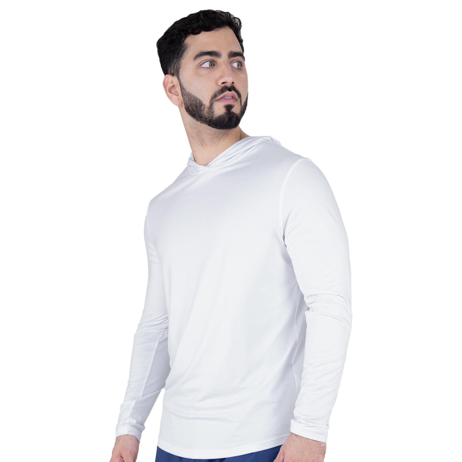 Hoodye EVERLAST Hombre Blanco Licrado Training - EV94HEM558