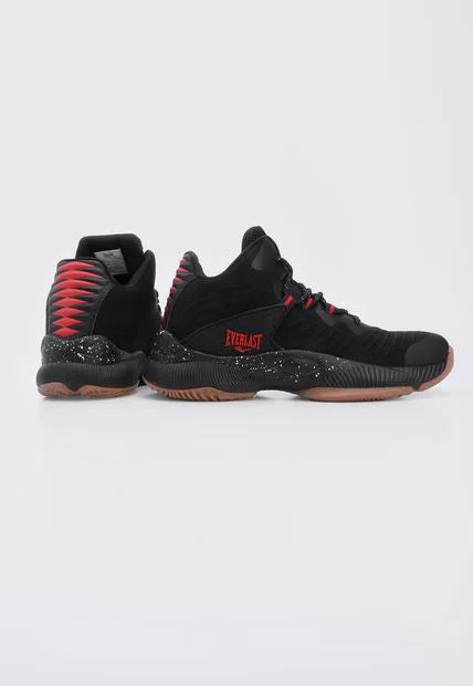 Botas basquetball EVERLAST Hombre Champions Negra Roja - DUNK-C1