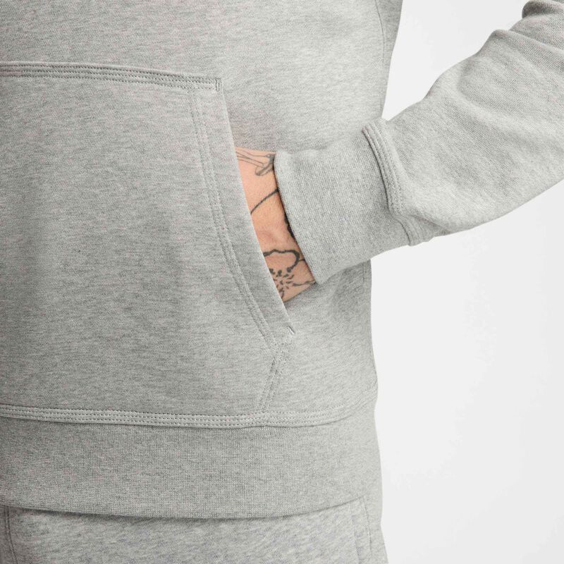 Hoddie Nike Hombre Cerrado Algodón Gris Claro - 694099-021