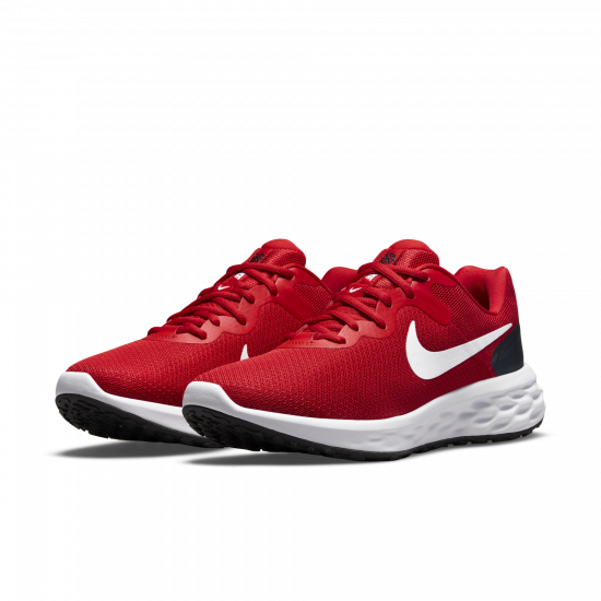 Tenis Nike Hombre Revolution 6 NN Rojo Con Blanco - DC3728-600