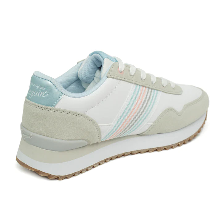 Tenis PENGUIN Dama Margot Blanco Azul Lila - 06-160278-3