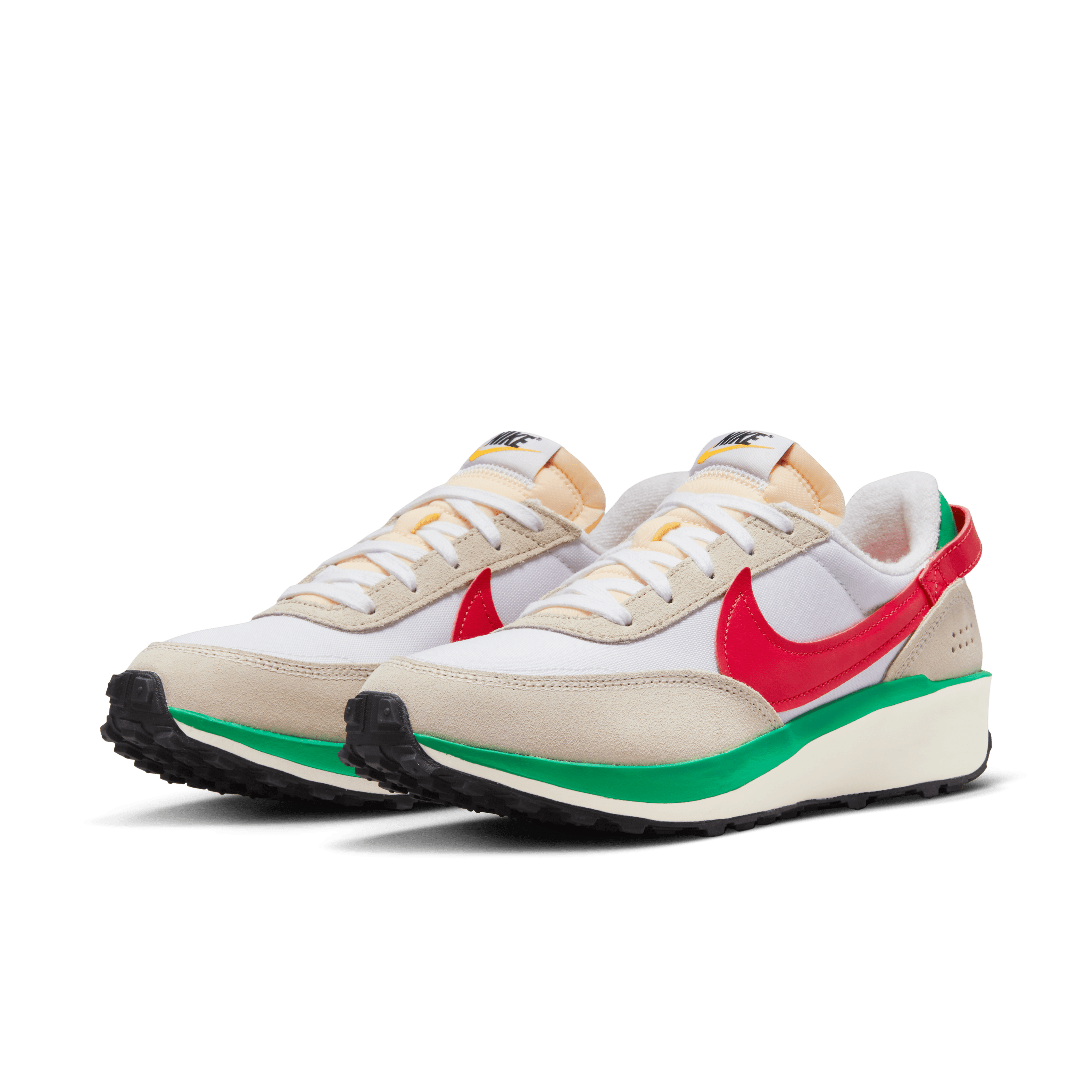 Tenis Nike Dama Wafle Debut Blanco Rojo Gris - DX2940-100