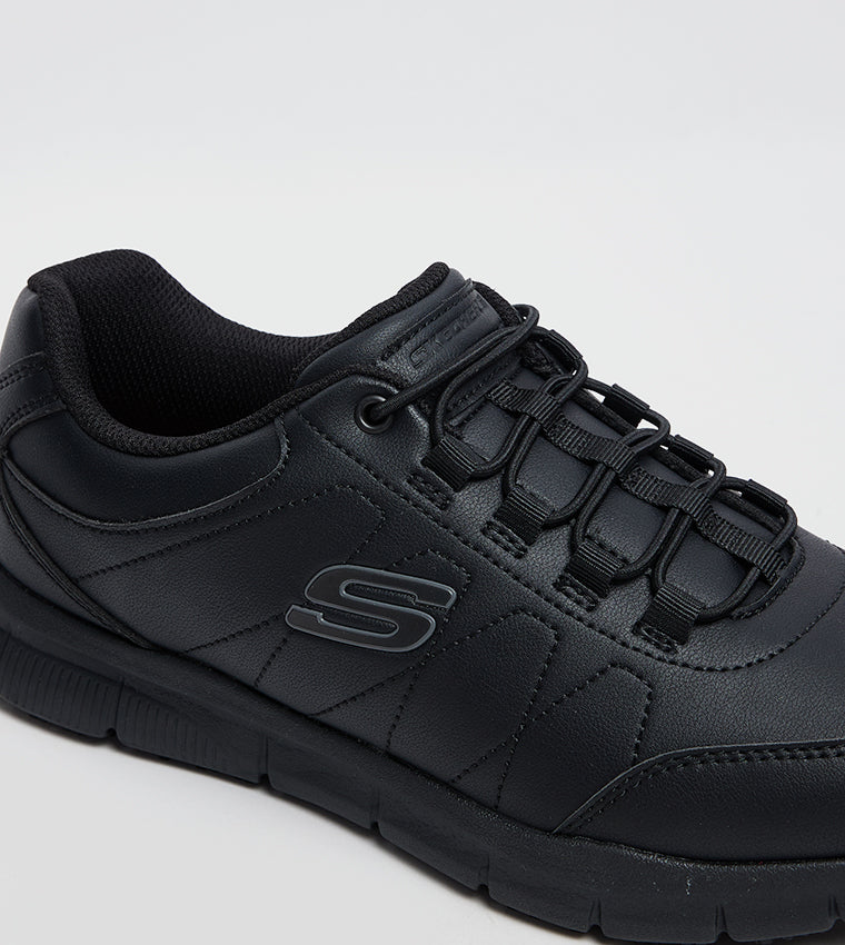Zapatos  SKECHERS Hombre De Cuero Todo Negro Nampa Osil - 200272-BLK