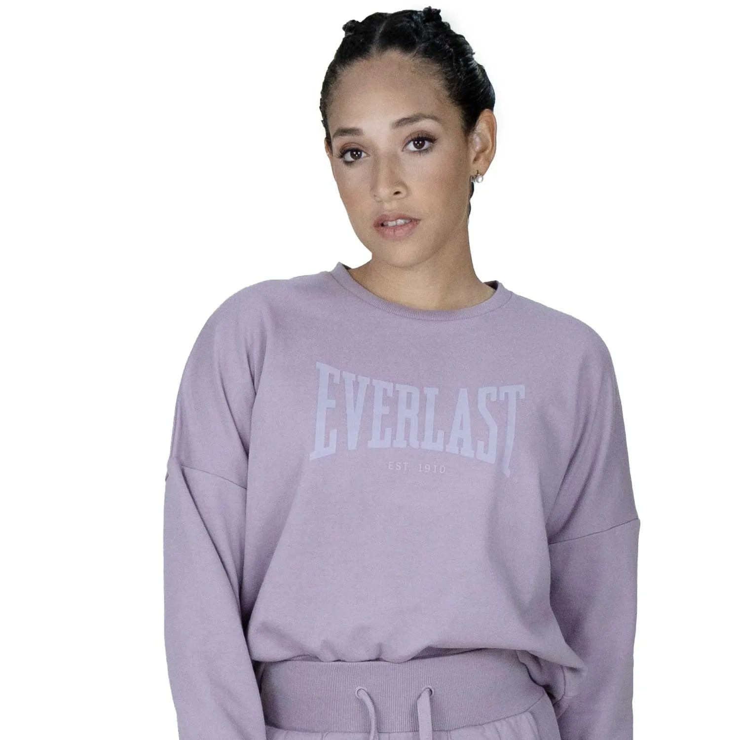HOODIE EVERLAST ALGODÓN MORADO ROSA DAMA  EV64NAL409