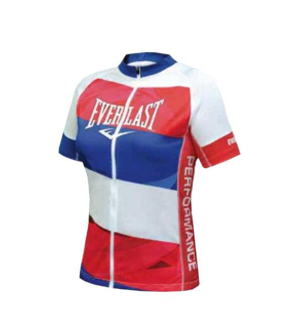 Jersey ciclismo para mujer Blanco rojo azul Everlast EV77XBL913