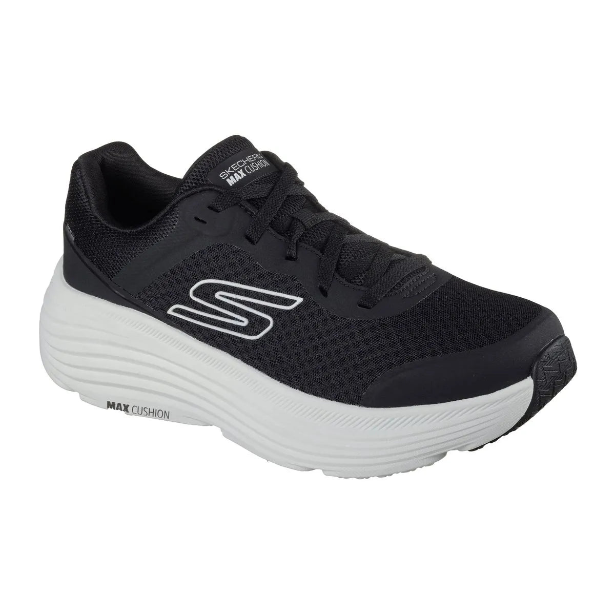 Tenis SKECHERS Hombre Max Cushioning Endeavour Negro Blanco - 220613-BKW