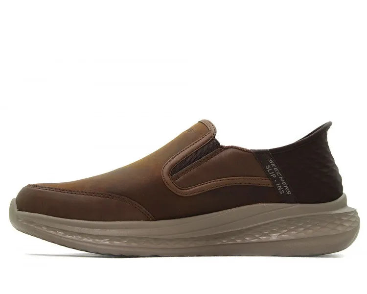 TENIS HOMBRE SLADE COOPER SKECHERS CAFÉ - 205237-CDB