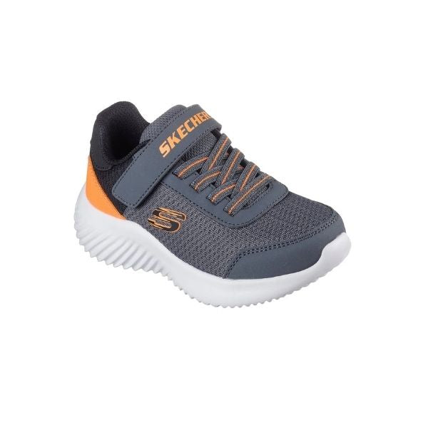 Tenis SKECHERS Junior  Bounder Trekzic Gris Naranja - 403908L-CCOR